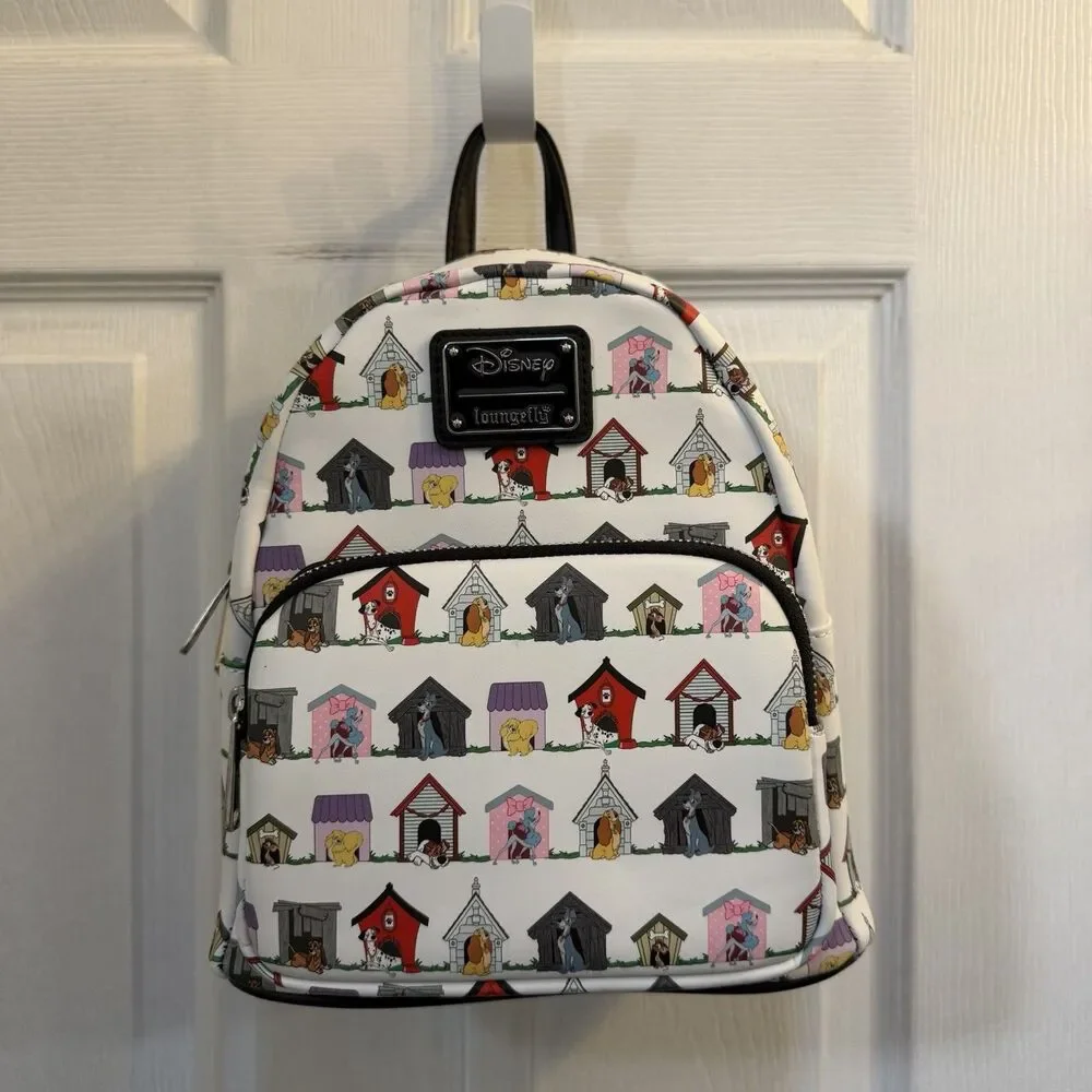 Disney Loungefly Lady & The Tramp Dogs Houses Mini Backpack NWT WDBK1305